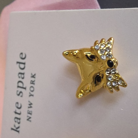 KATE SPADE NEW YORK "So Foxxy" Stud Earrings and Dust Bag - Picture 5 of 6